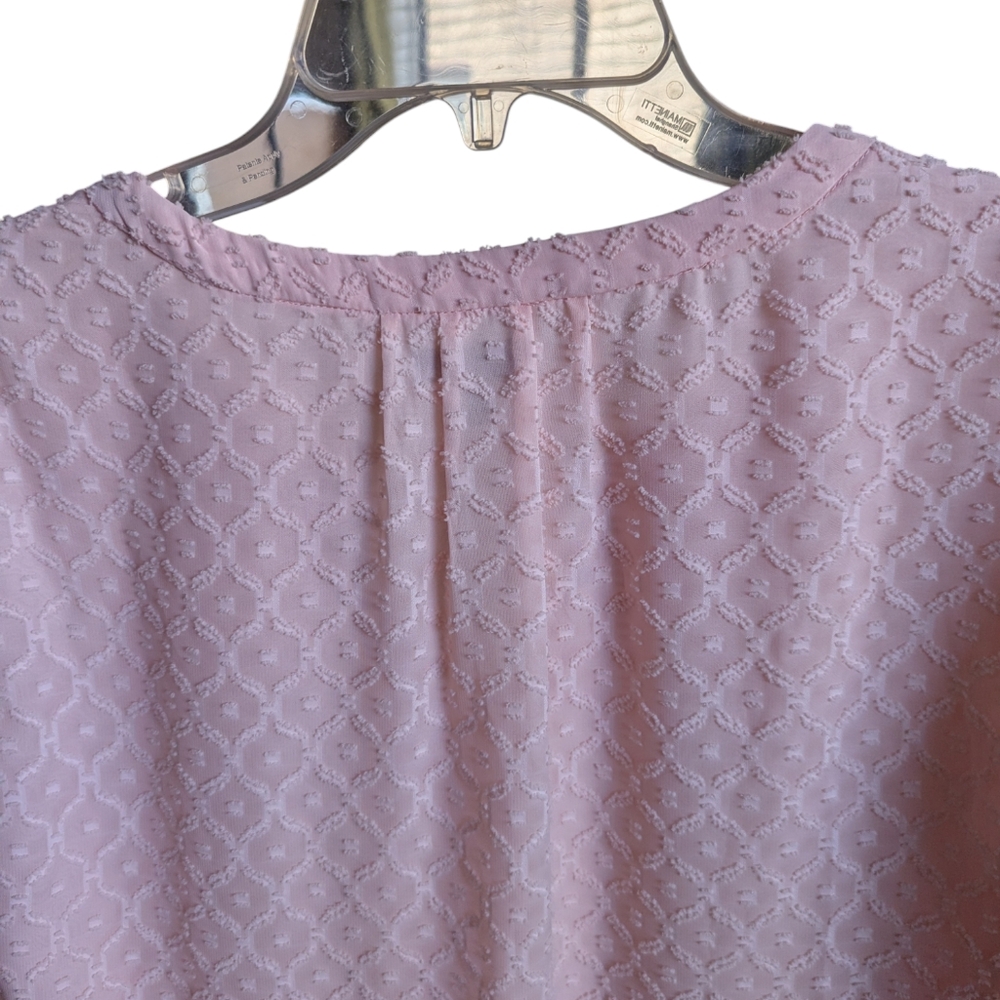 Talbots Blush Pink Blouse Medium EUC - Picture 8 of 9